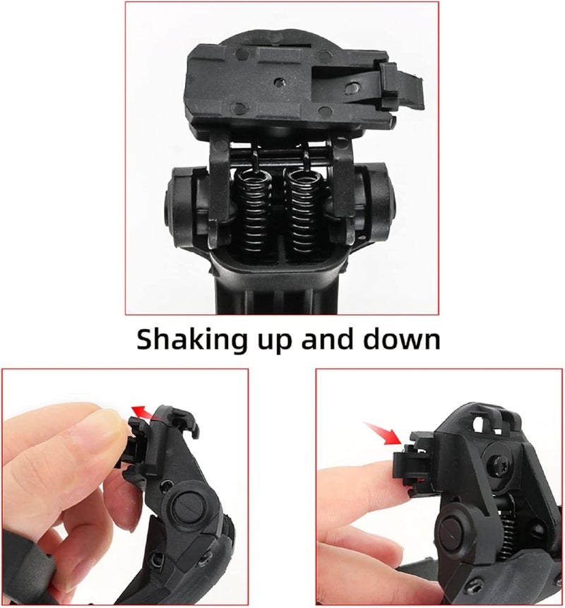 HEARFALCOM Tactical Helmet ARC Track Adapter for Tactical Electronic Shooting Earmuff Compatible Howard Leight Impact Sport Headset - Image 4